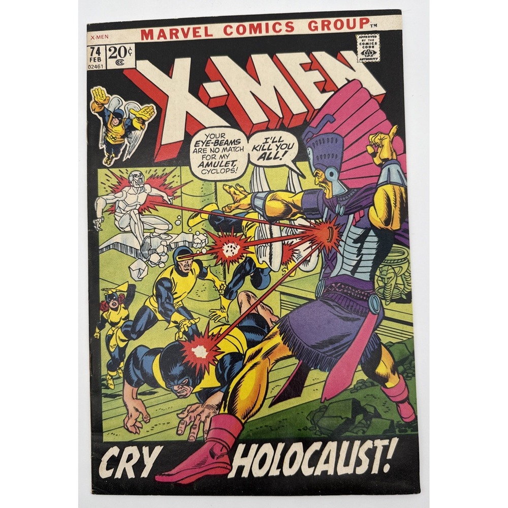 X-Men #74 Marvel Comics 1972 Bronze Age Mimic Beast Cyclops Roy Thomas